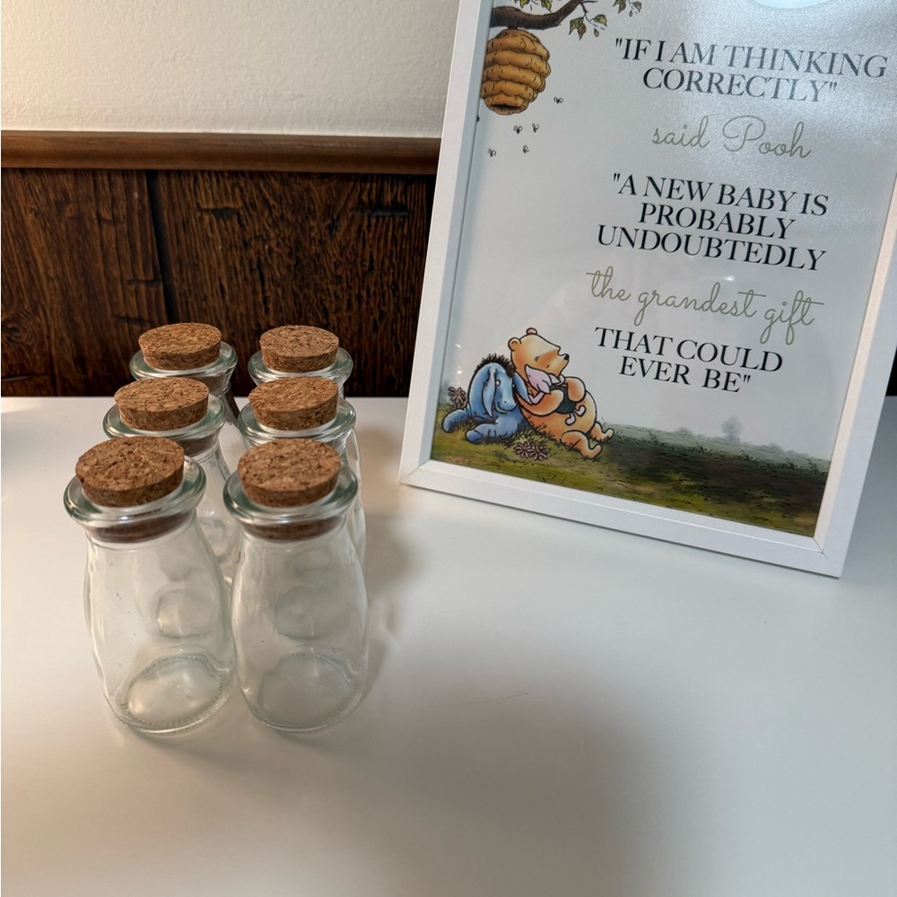 Set of Glass Jars with Cork Lids